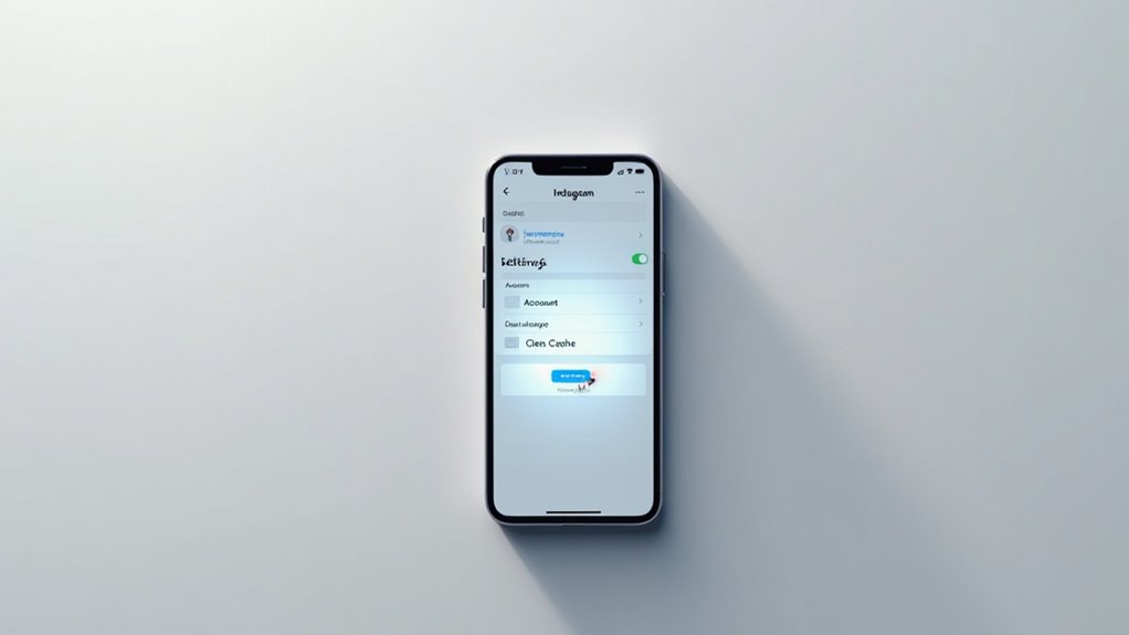 clear instagram cache regularly