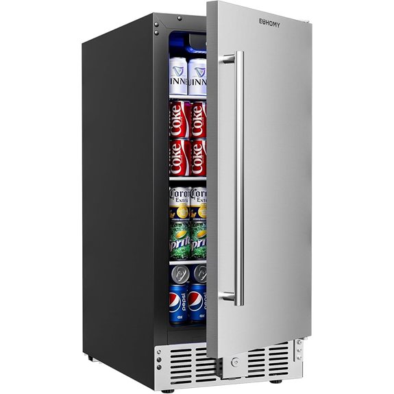 EUHOMY 15 Under Counter Beverage Refrigerator