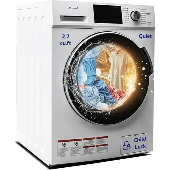 24 Washer & Dryer Combo White