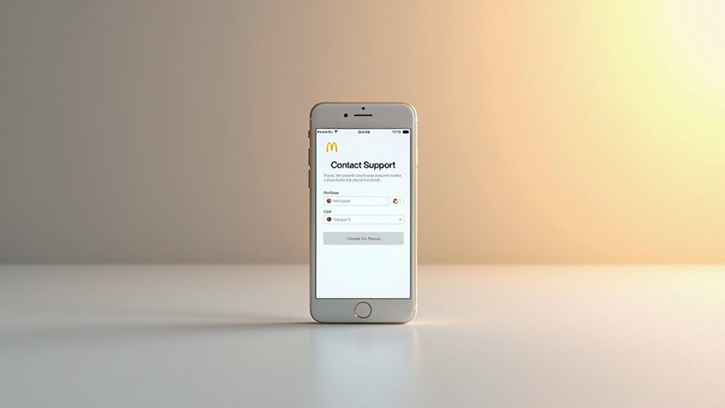 contact mcdonald s app support