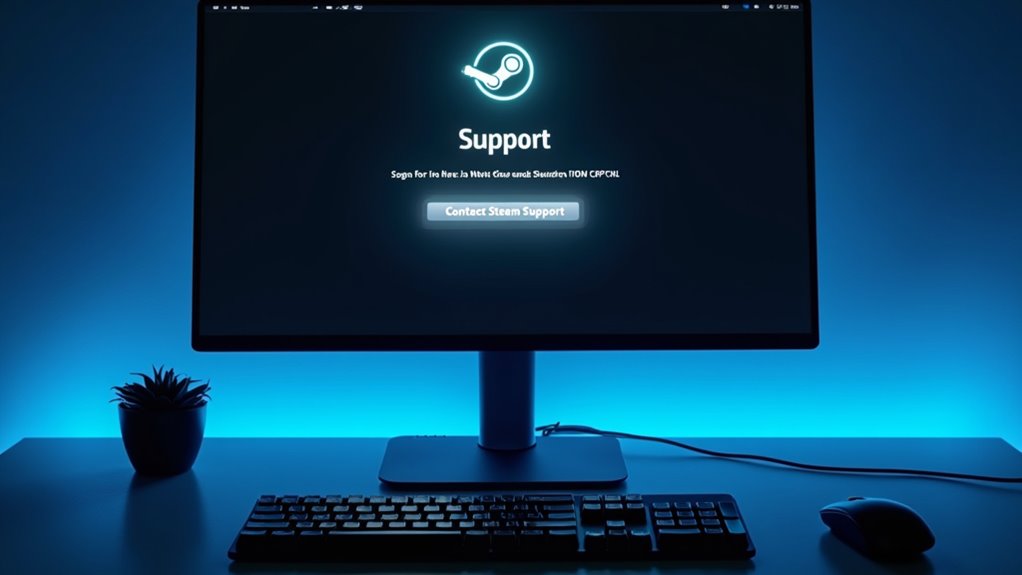 contact steam support directly
