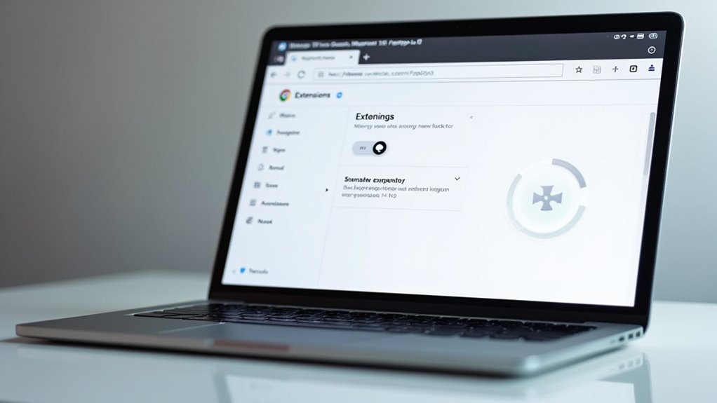 disable browser extensions temporarily