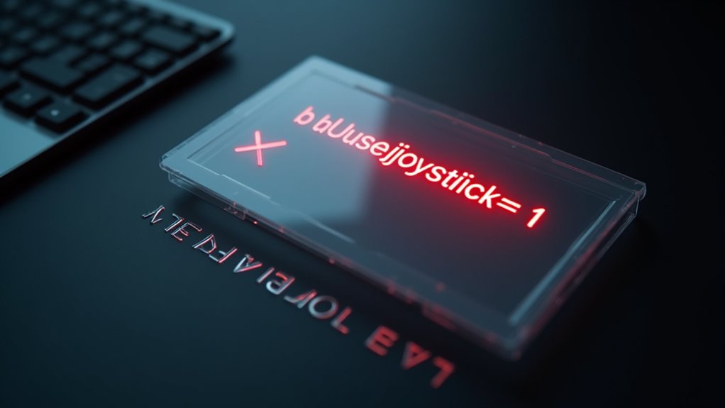 disable joystick for keyboard