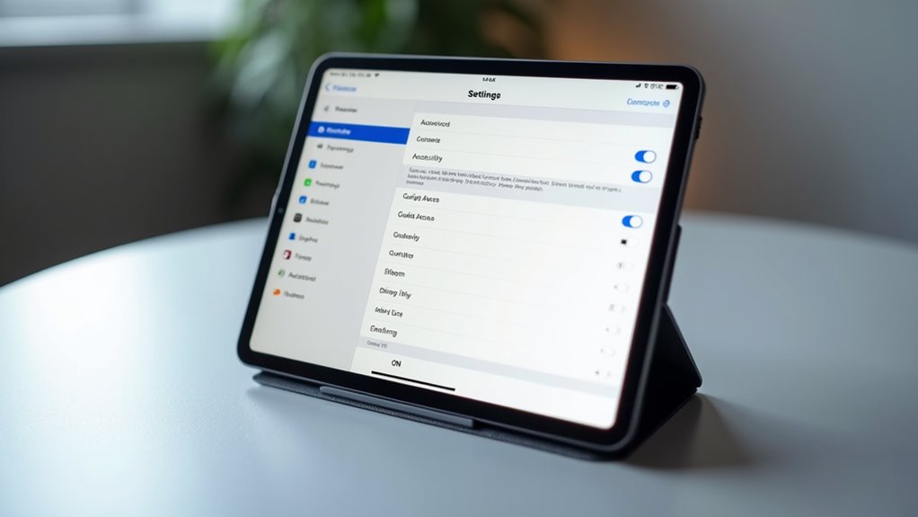 enable guided access settings