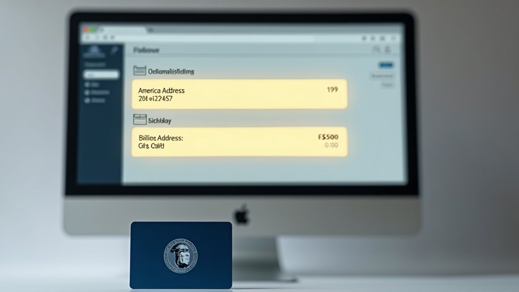 enter accurate billing information