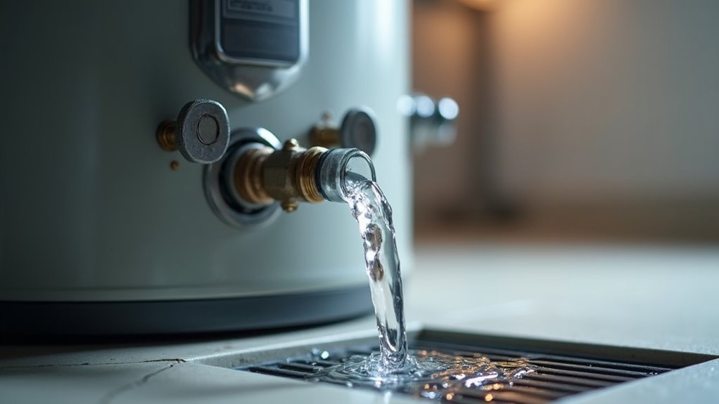 flush gas water heater