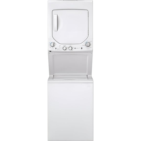 GE 24 Unitized Washer-Elec Dryer White