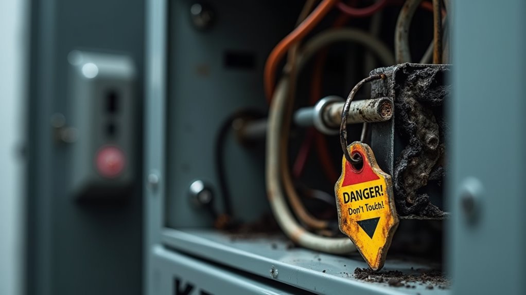 inspect for electrical damage