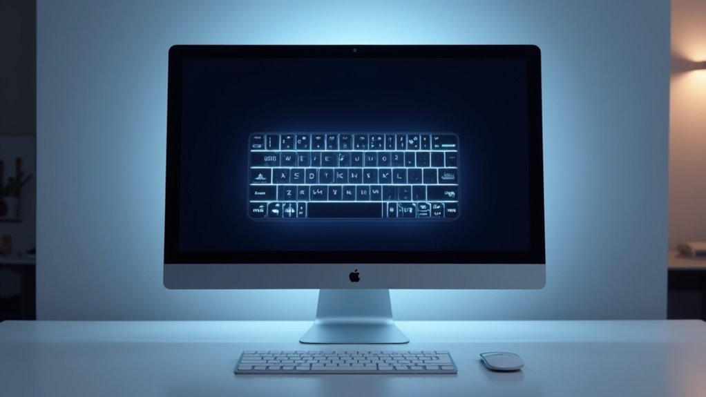 on screen keyboard access recovery