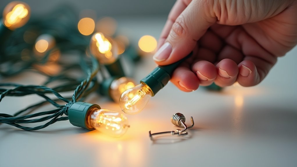 replace burnt out tree bulbs