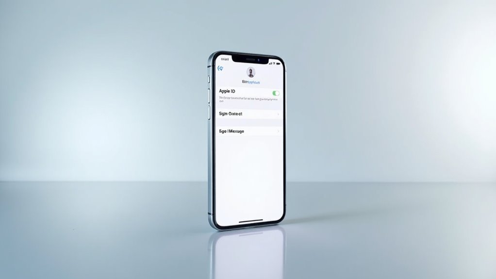 reset imessage by signing out