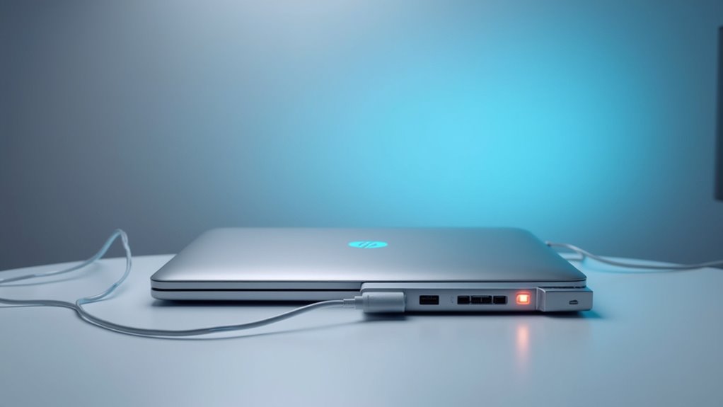 restart laptop and dock