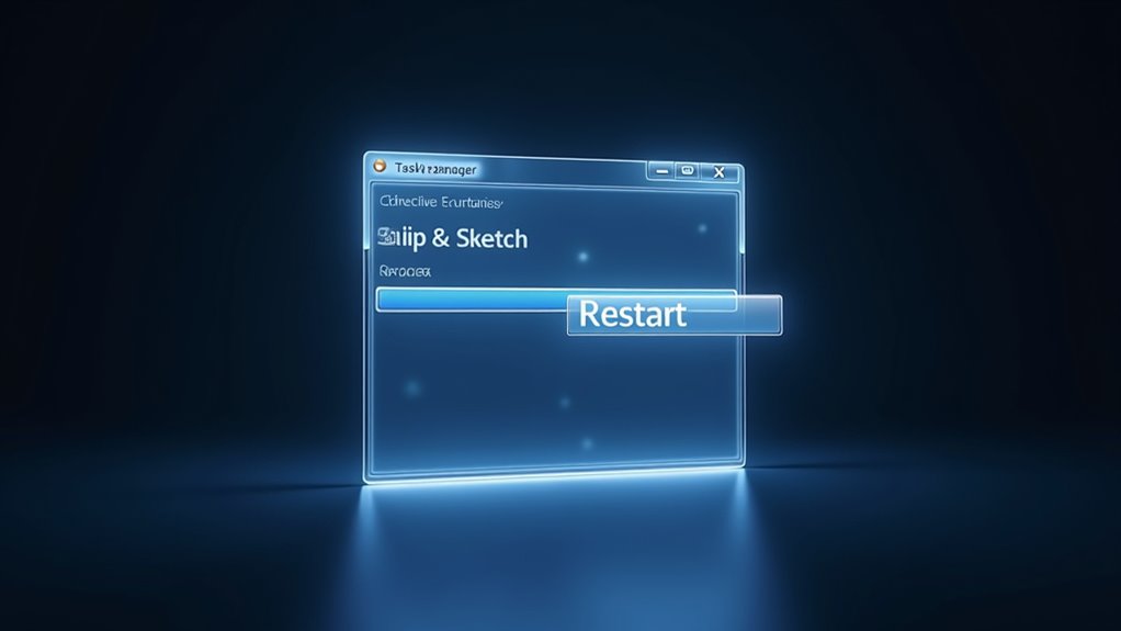 restart snip sketch