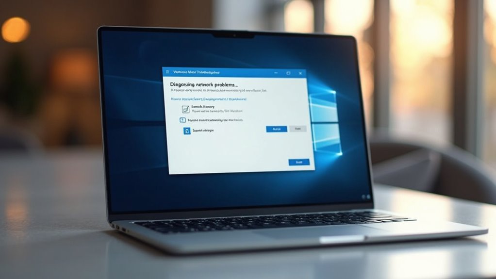 run windows network troubleshooter