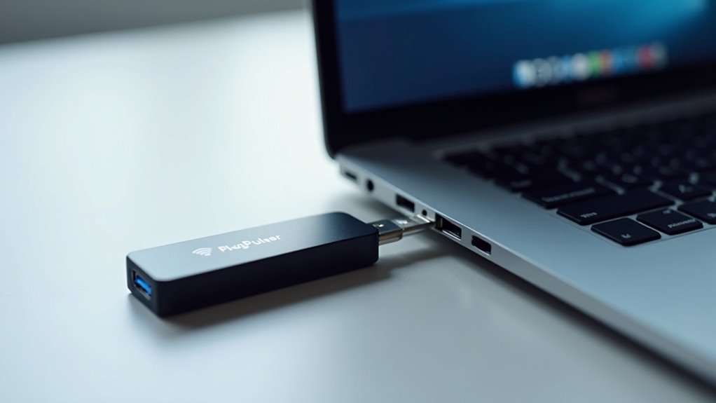 test dongle in different port