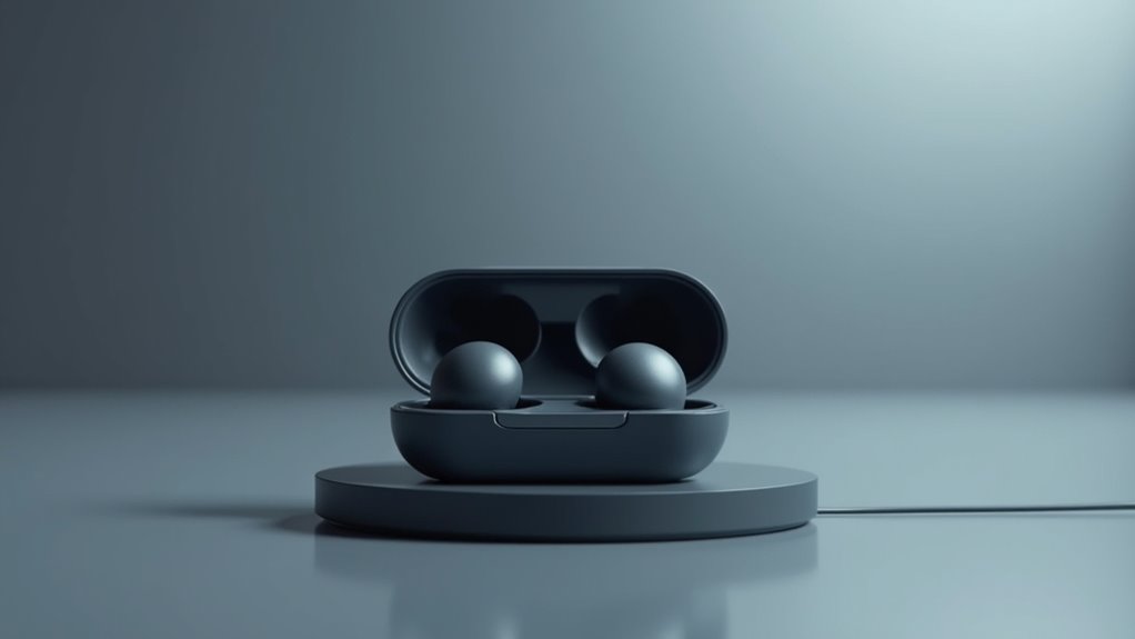 test earbuds in slots