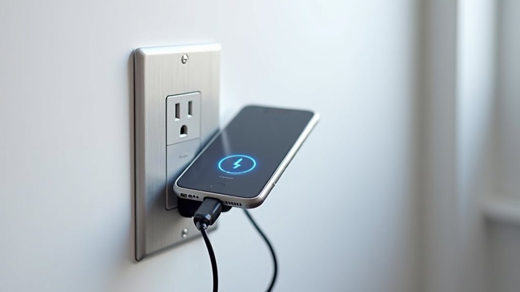 test outlet with device