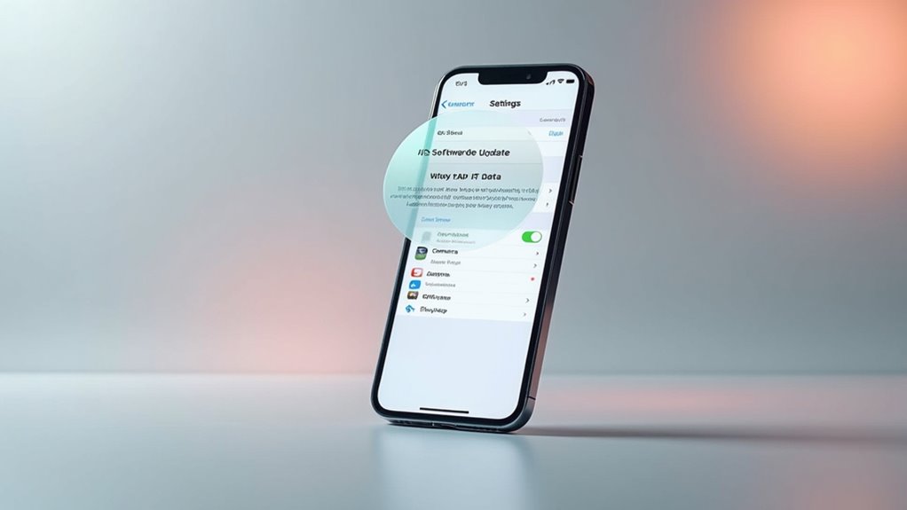 update ios and reset settings