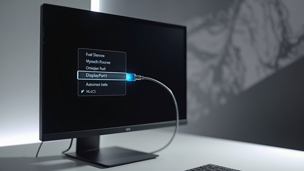 verify monitor input source