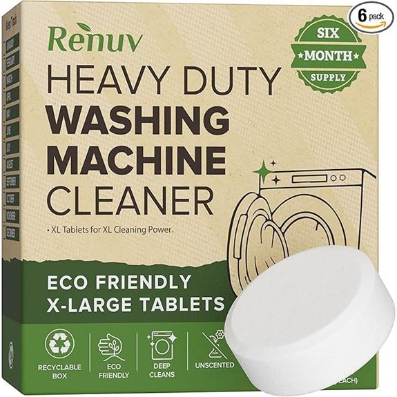 Renuv Heavy Duty Washing Machine Cleaner (6 Tablets)